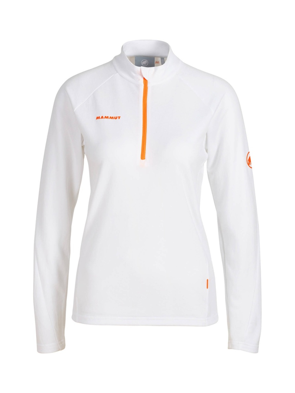 NWOT Mammut White Aegility Half Zip long-sleeve hiking shirt. Size Small